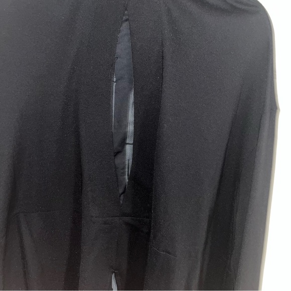 Malissa J Black Tunic Hoodie Top Abstract Art Bamboo Print Oversized large L Xl - Picture 8 of 11